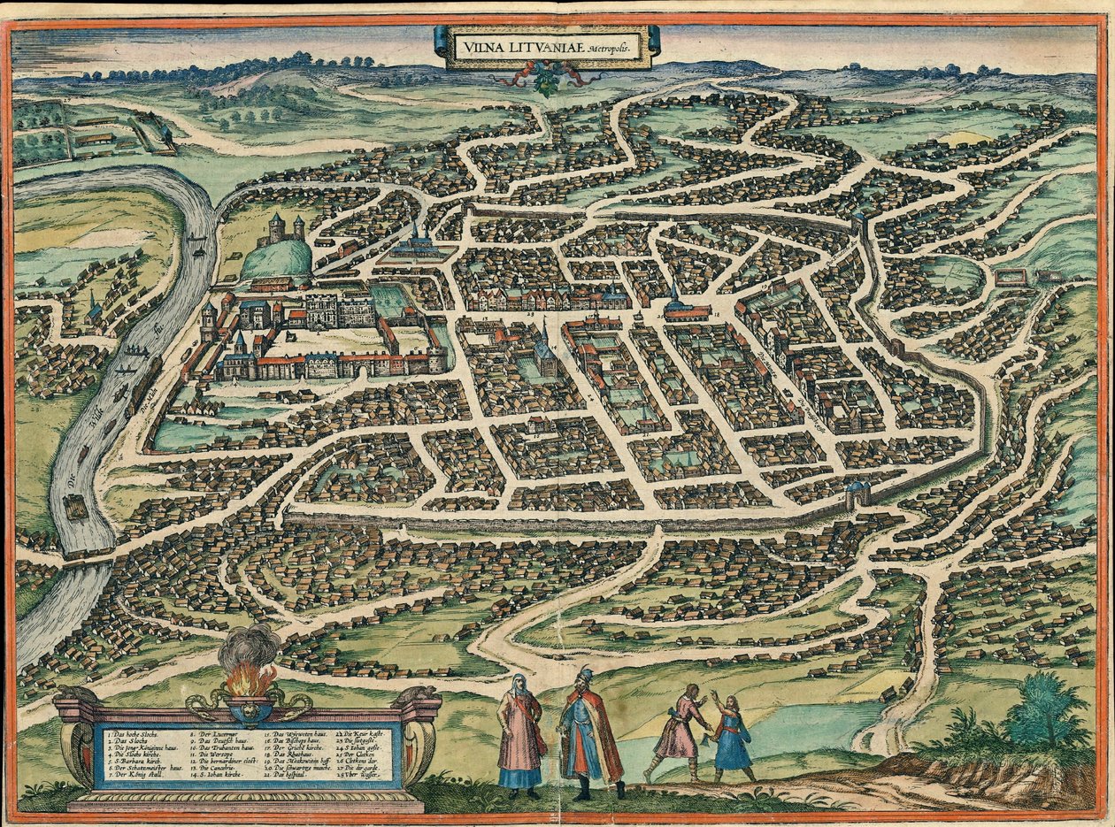 Vilnius, Vilna, Litvánia alkotó: Georg and Hogenberg Franz (1535 90) Braun