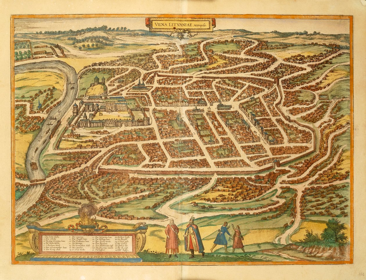 Vilnius a világ városaiból, Georg Braun alkotó: Georg Braun and Hogenberg Franz