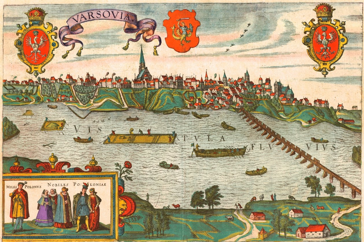 Varsó, Lengyelország alkotó: Georg and Hogenberg Franz (1535 90) Braun