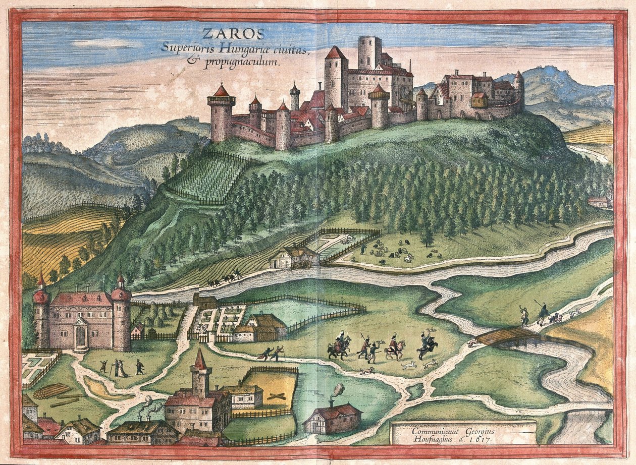 Zaros, az Ida-hegyen, Kréta (metszet alkotó: Georg Braun and Hogenberg Franz