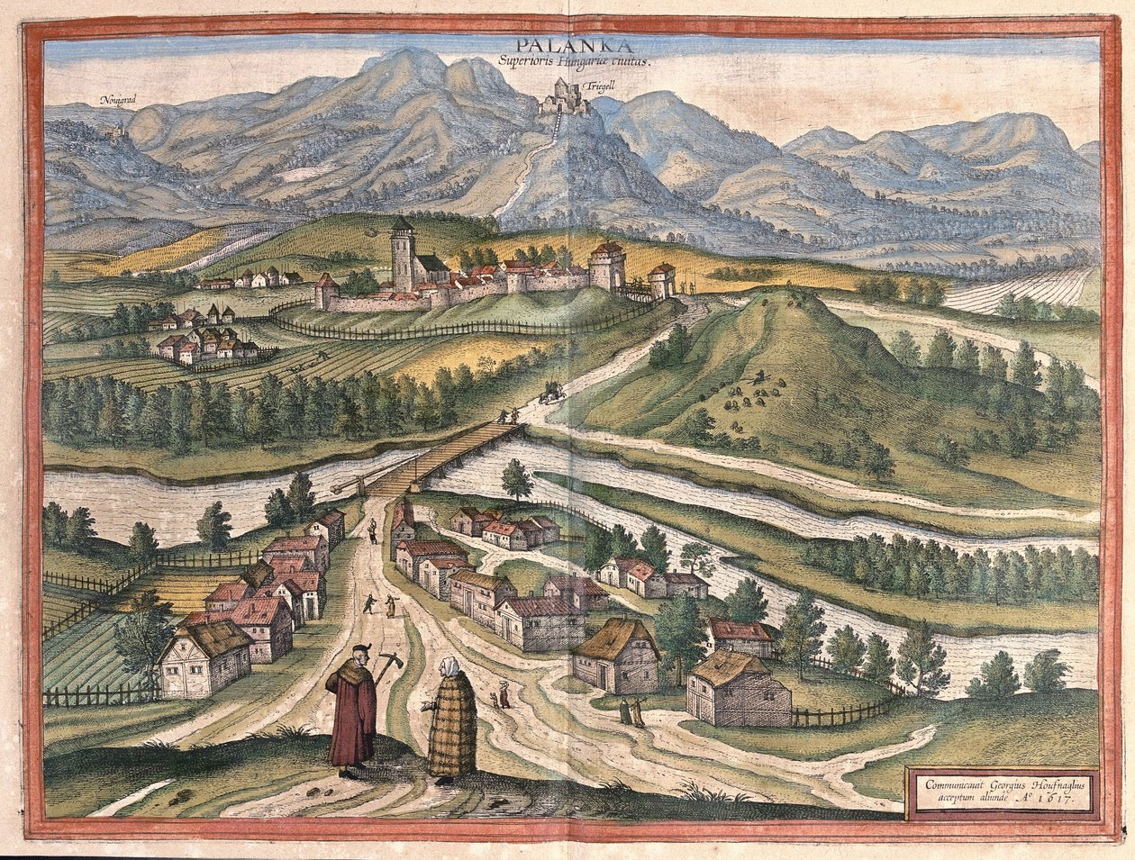 Dregelypalank, Magyarország (metszet alkotó: Georg Braun and Hogenberg Franz