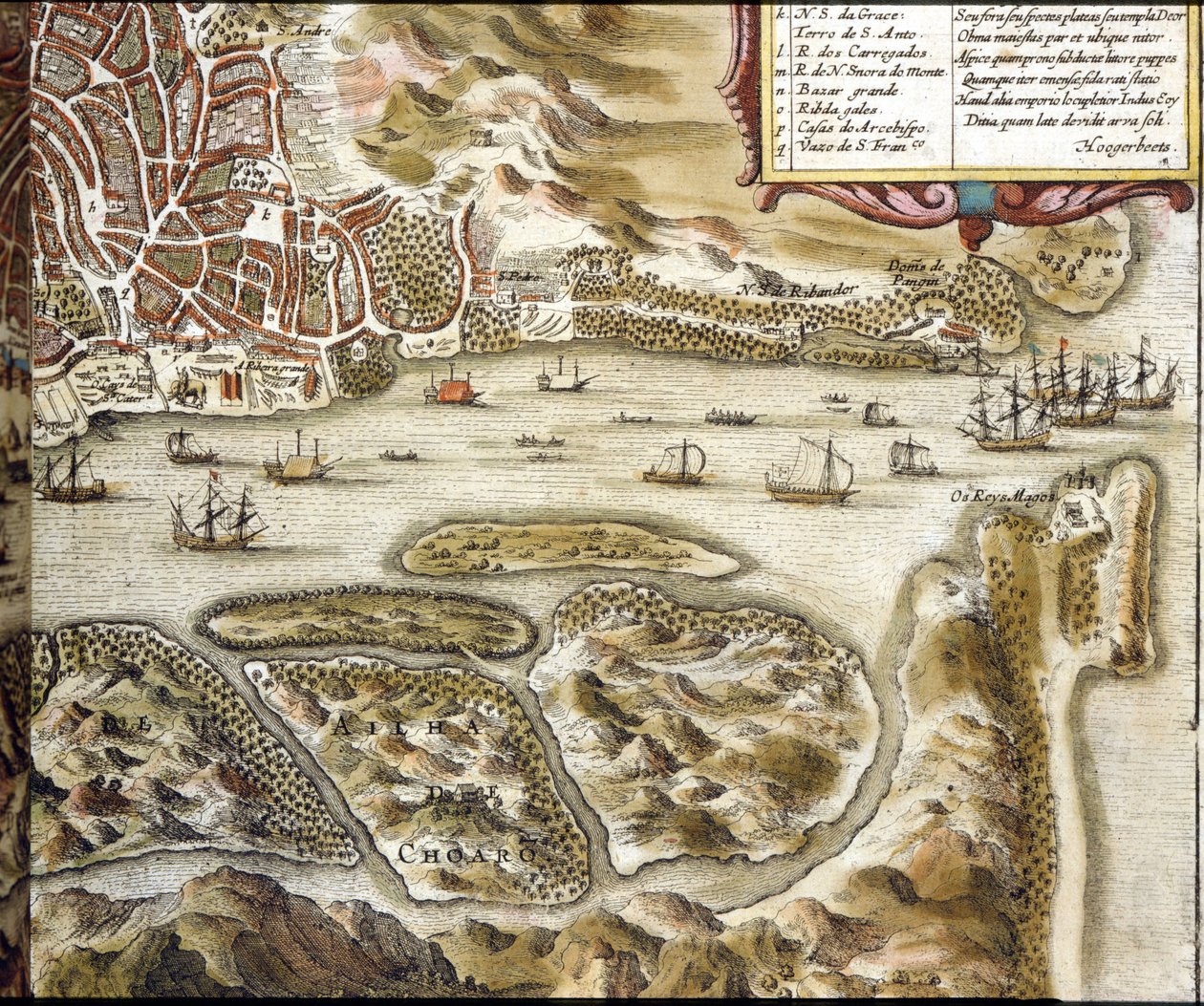 Goa. Braun és Hogenberg „A világ városai” atlasza szerint alkotó: Georg Braun and Hogenberg Franz