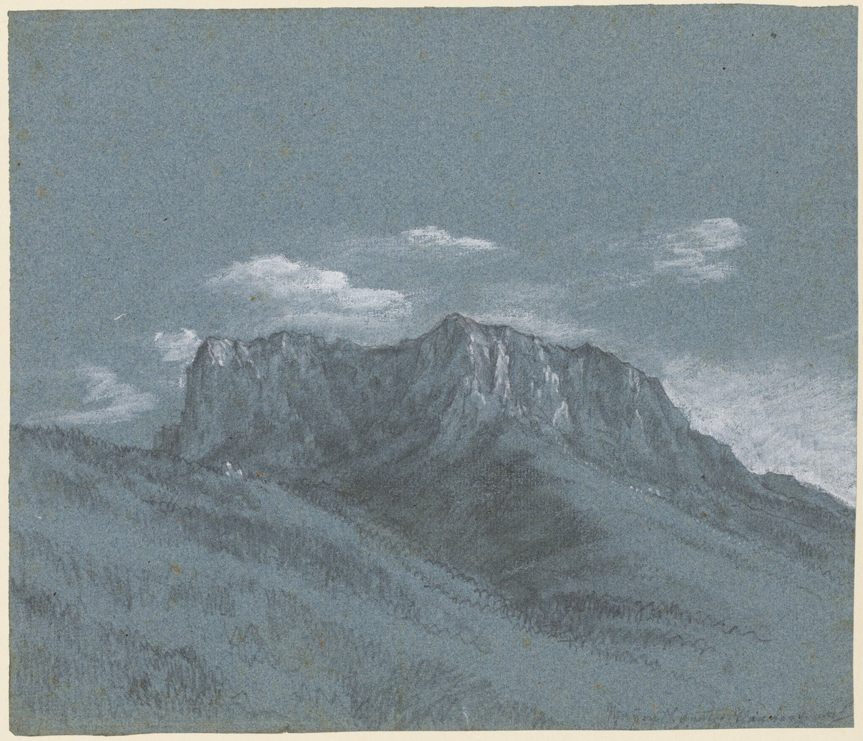 A Rauschberg, c. 1800. alkotó: Georg von Dillis