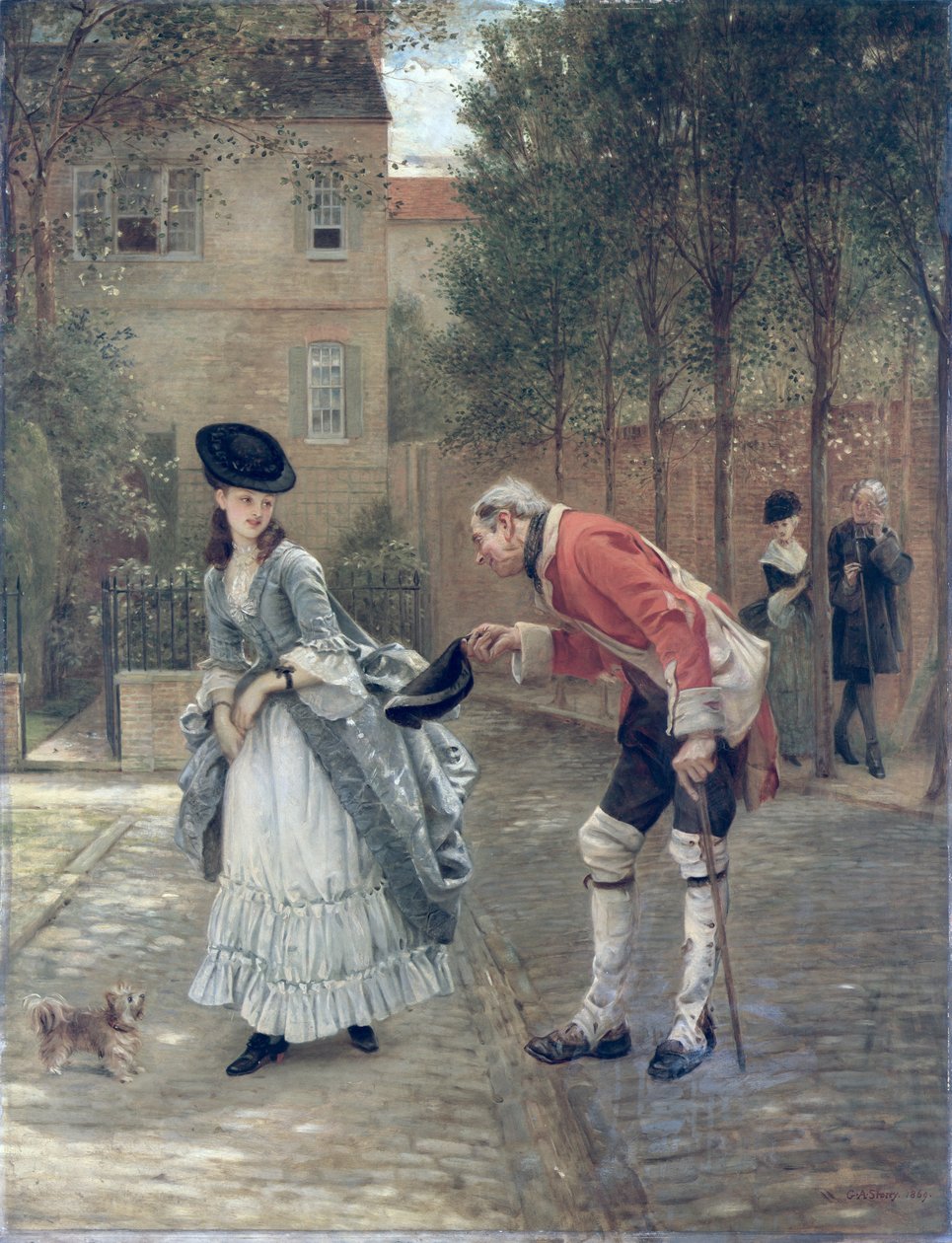 Az öreg katona, 1869 alkotó: George Adolphus Storey