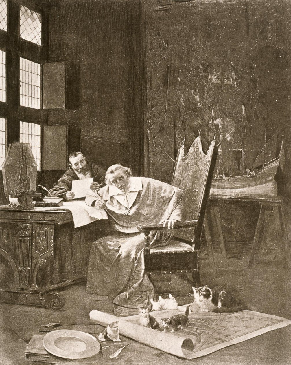 Richelieu és macskái alkotó: George Barrie