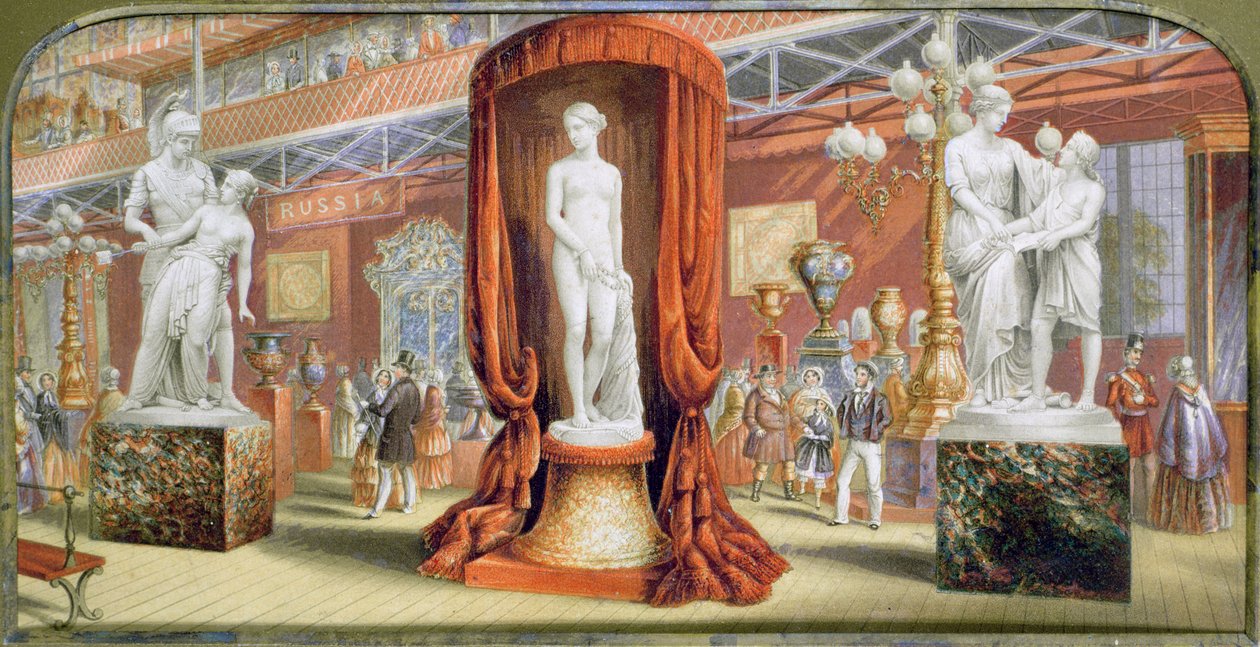 Nagy kiállítás, orosz részleg a „Gems of the Great Exhibition”-ból, 1851 (nyomtatás) alkotó: George Baxter