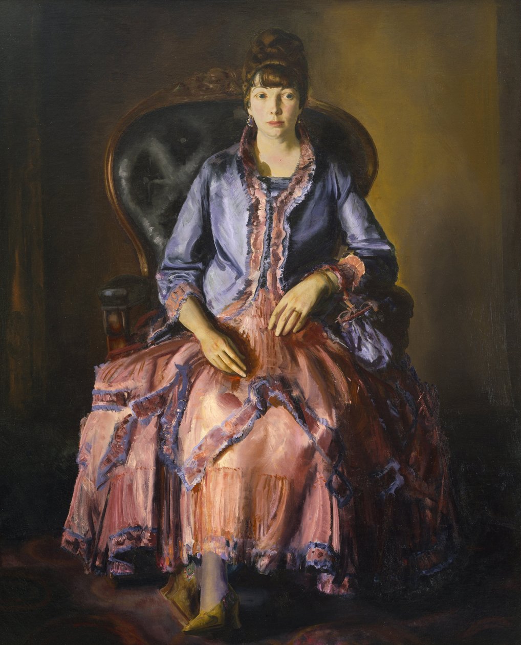 Emma lila ruhában alkotó: George Wesley Bellows