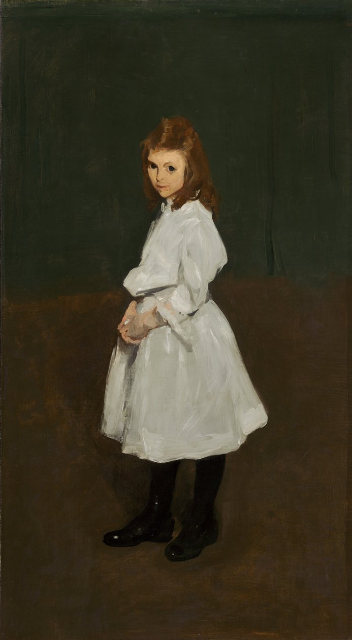 Kislány fehérben (Queenie Burnett) alkotó: George Wesley Bellows