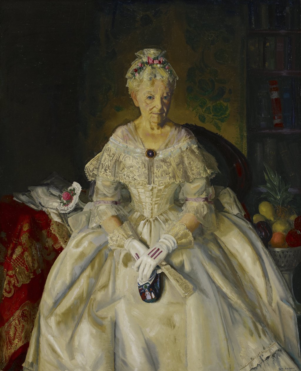 T. asszony krémselyemben, 2. sz. alkotó: George Wesley Bellows