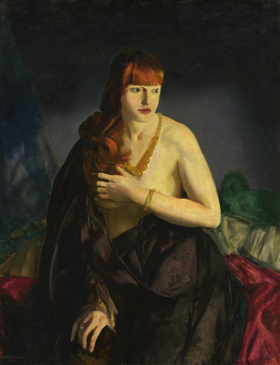 Akt, vörös hajú alkotó: George Wesley Bellows