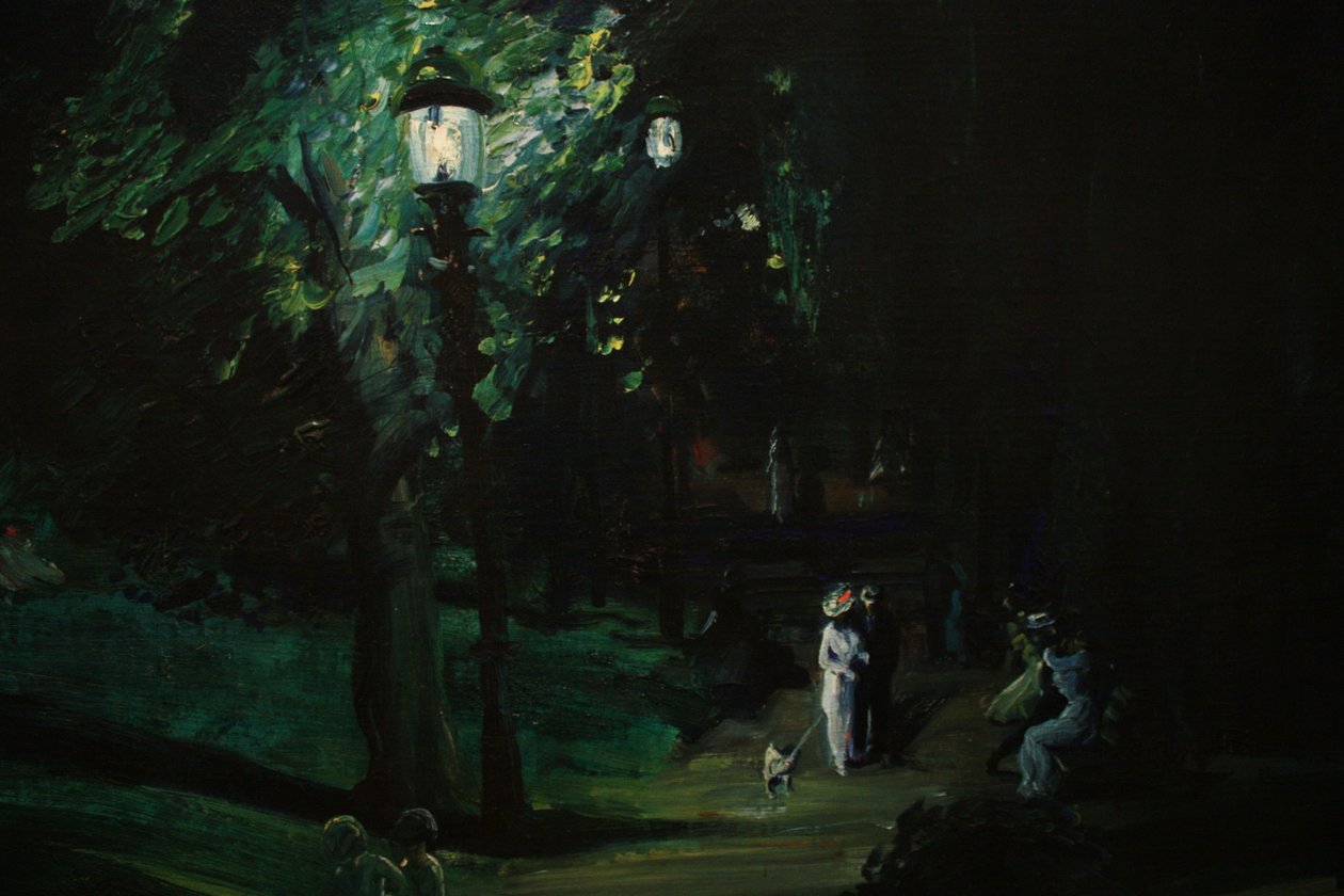 Nyári éjszaka, Riverside Drive alkotó: George Wesley Bellows