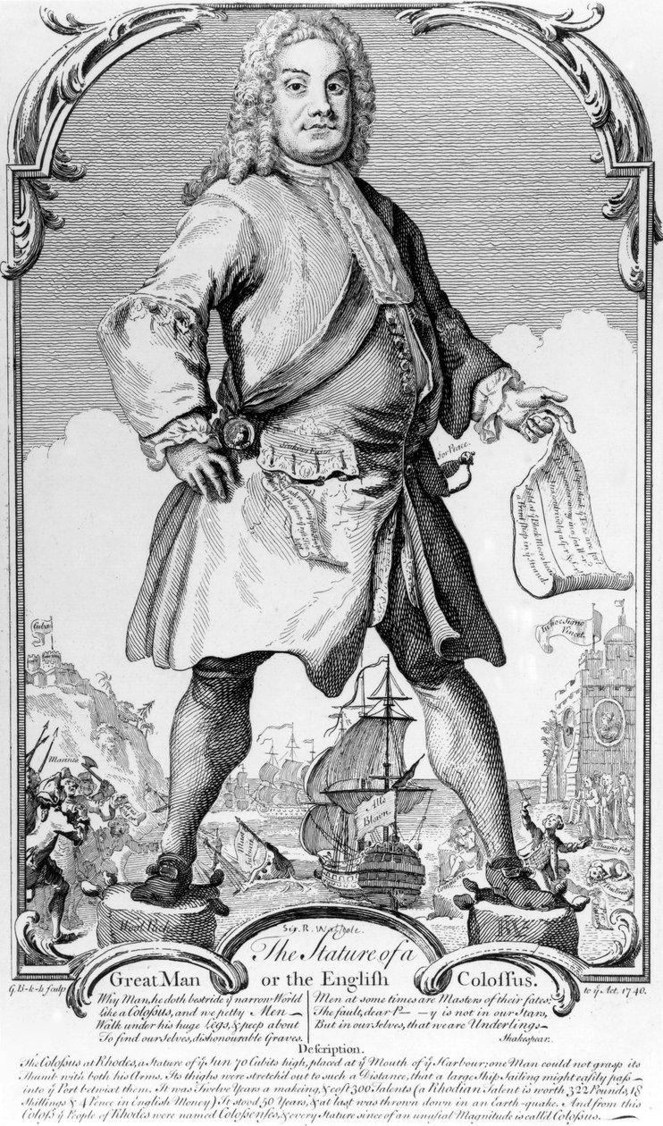 Egy nagy ember termete vagy az angol kolosszus, 1740 alkotó: George Bickham