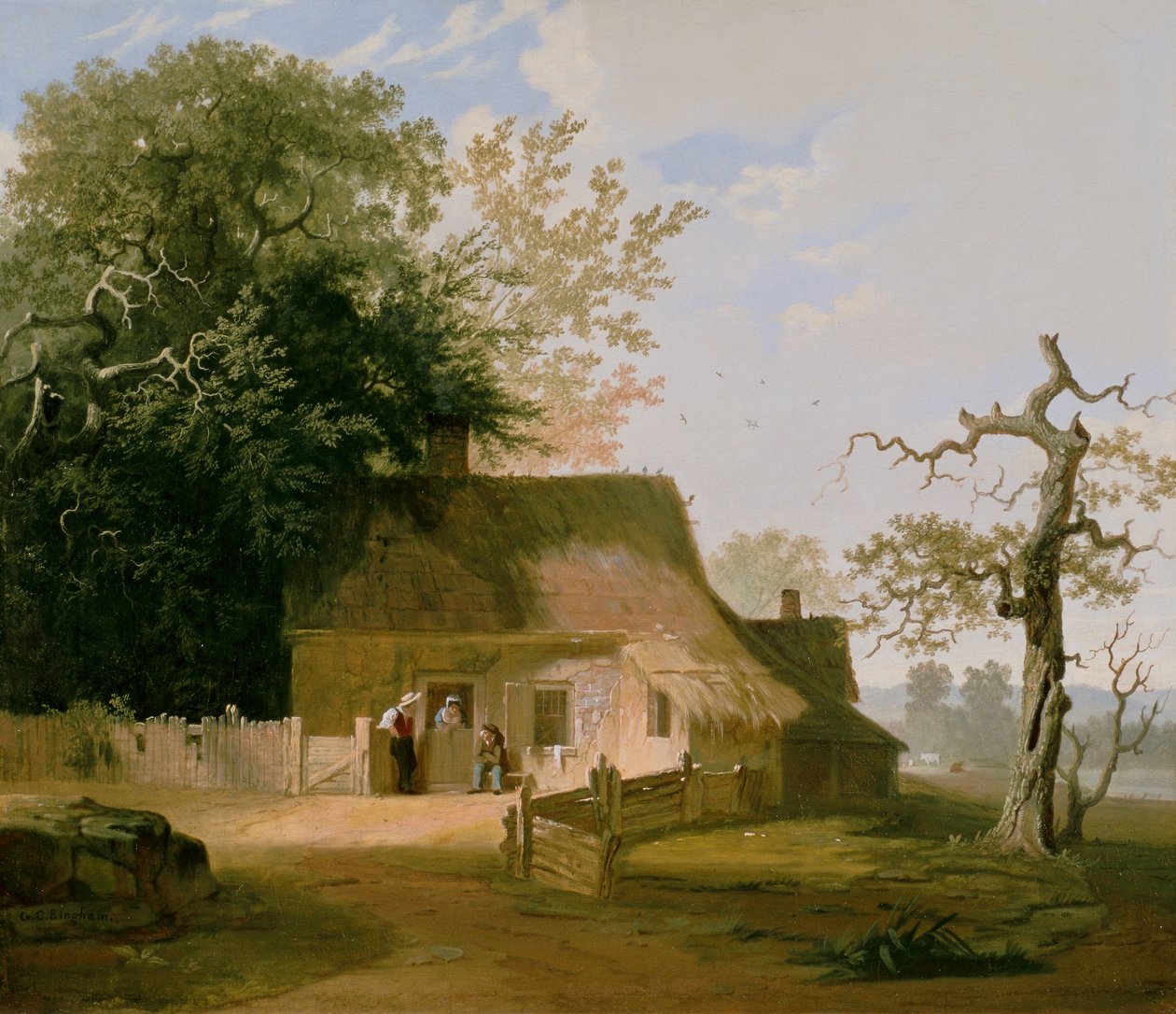 Házi díszlet, 1845 alkotó: George Caleb Bingham