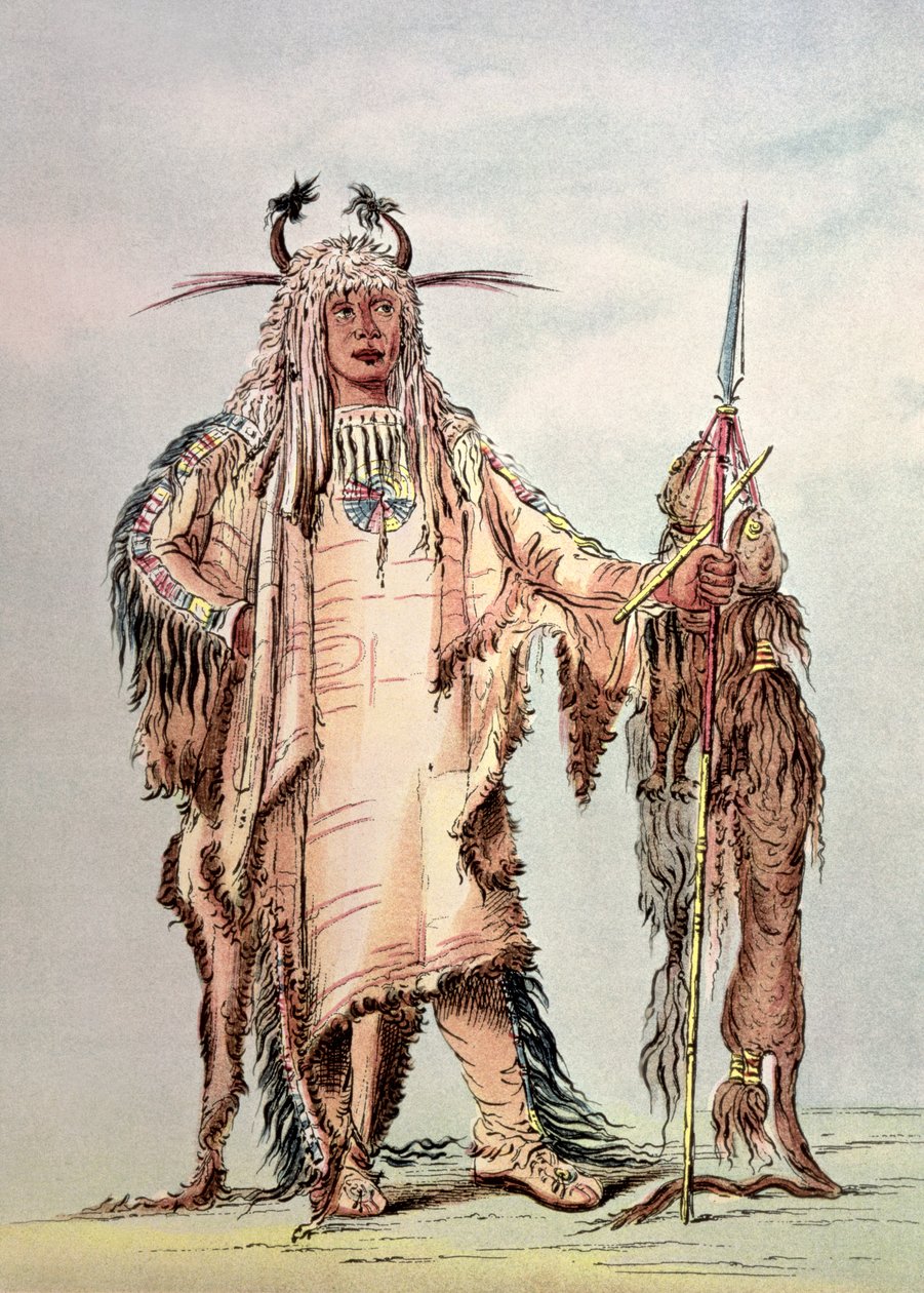 Feketeláb indián Pe-Toh-Pee-Kiss, A sasbordák alkotó: George Catlin