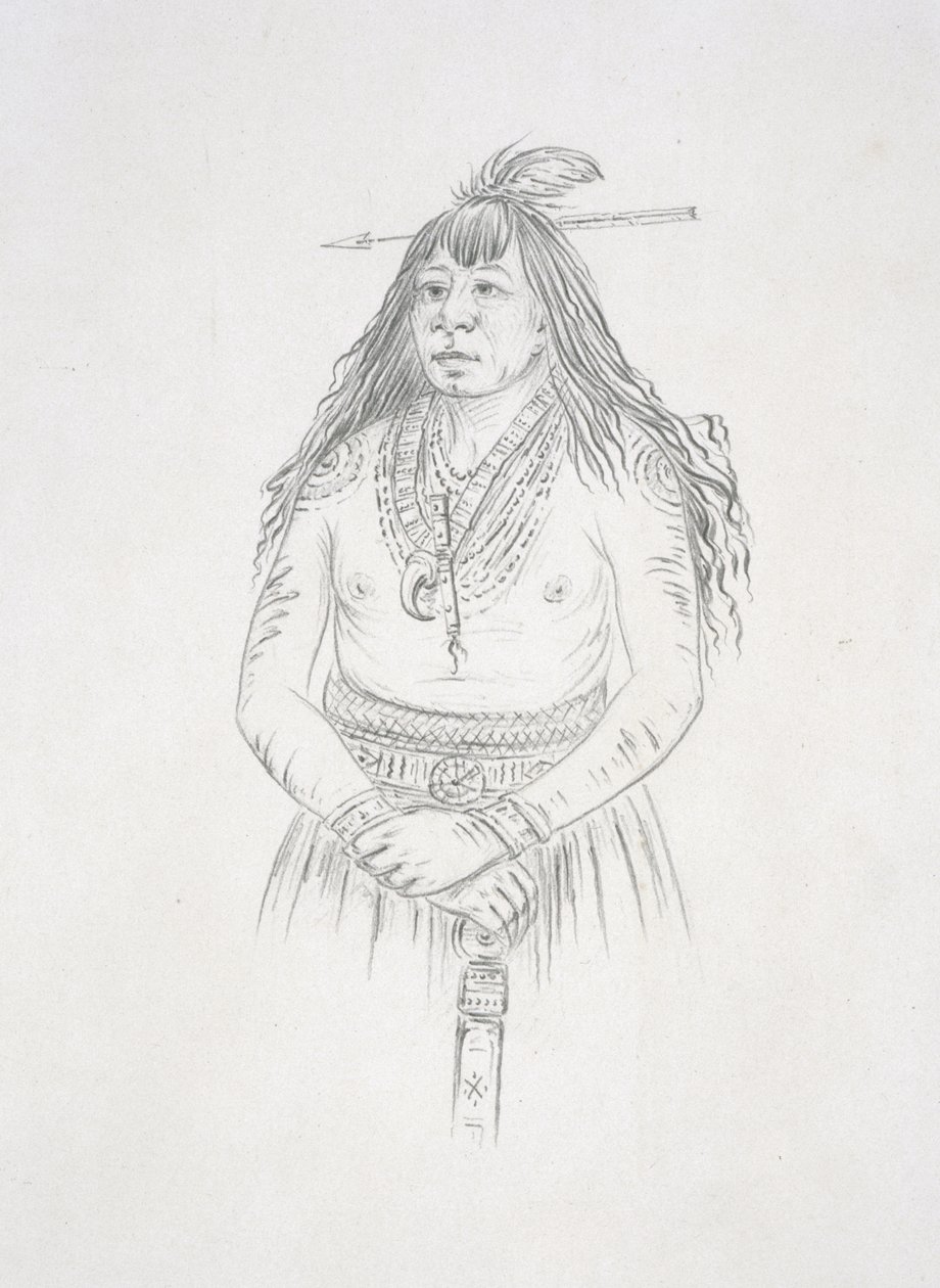 Bon son jee (Új tűz) 1852 alkotó: George Catlin