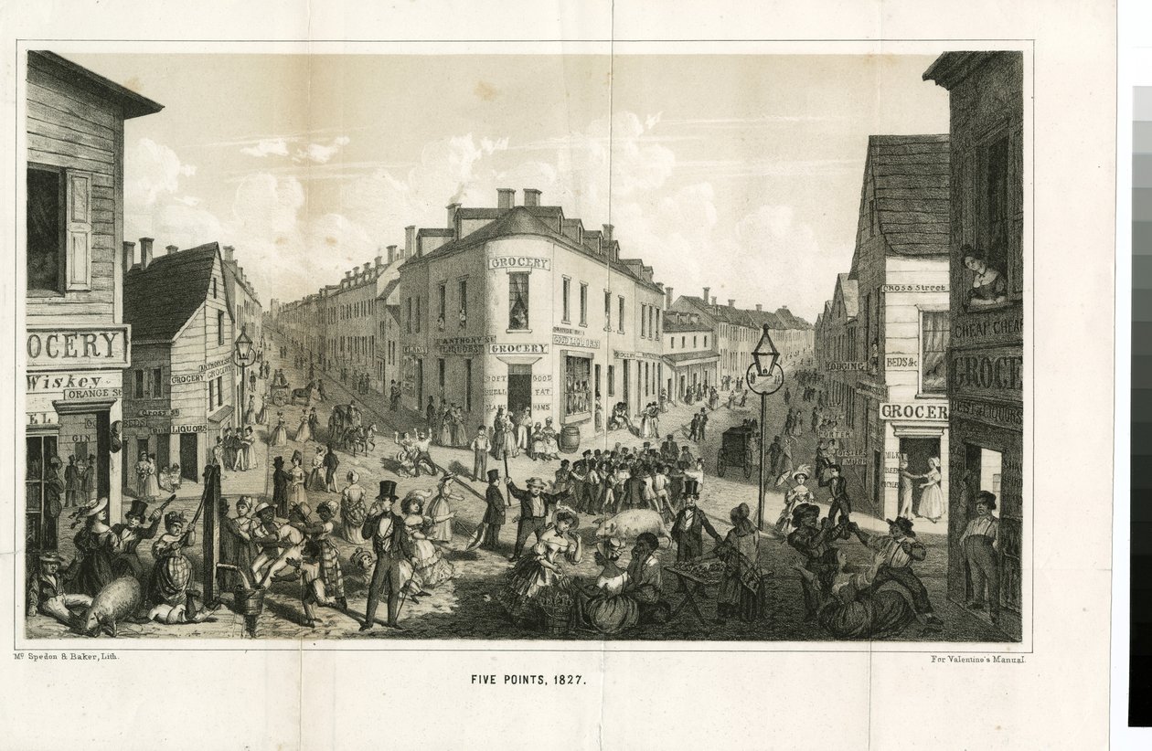 Öt pont, 1827, vésette McSpedon und Baker, 1855 alkotó: George Catlin