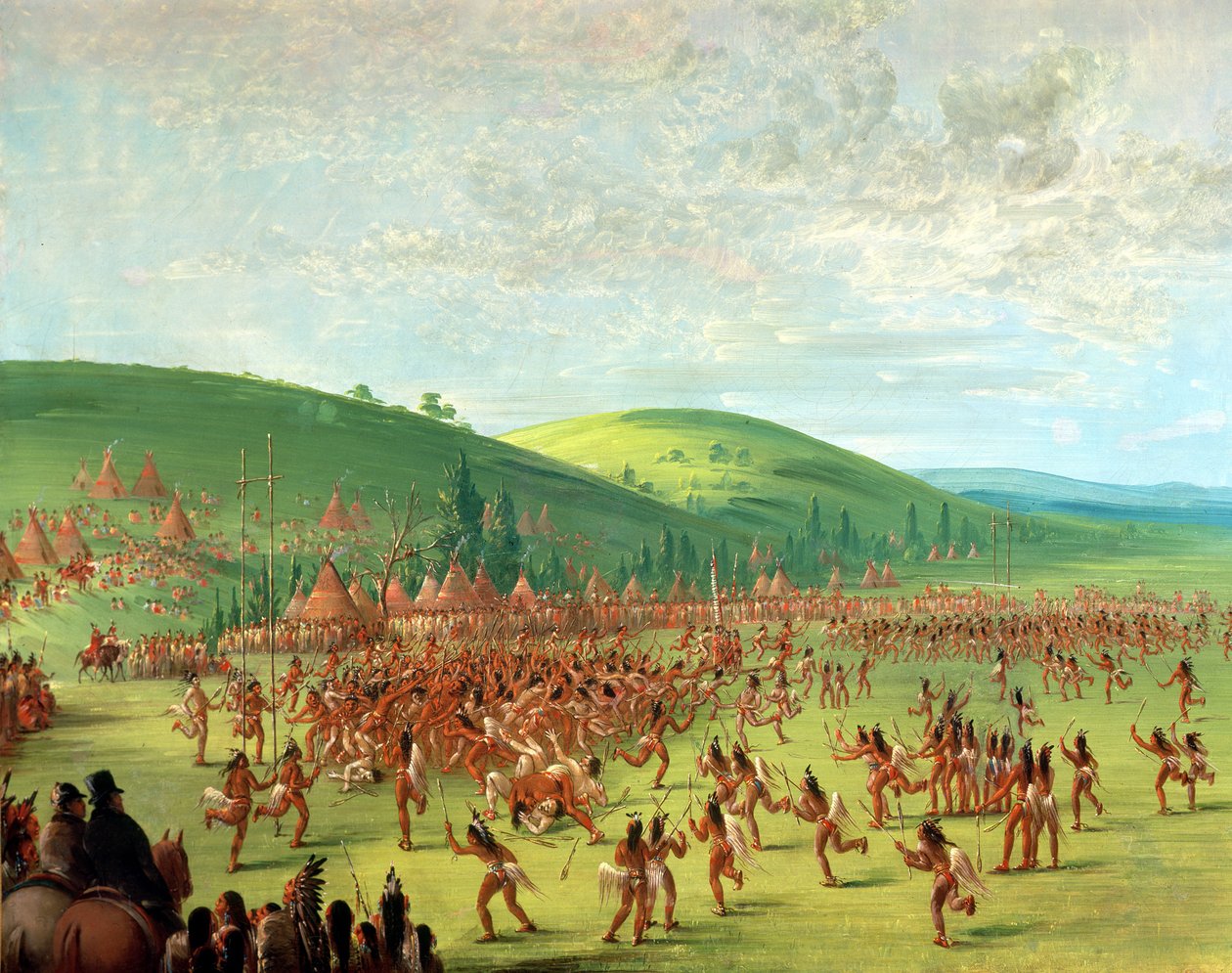 Indian Ball Game alkotó: George Catlin