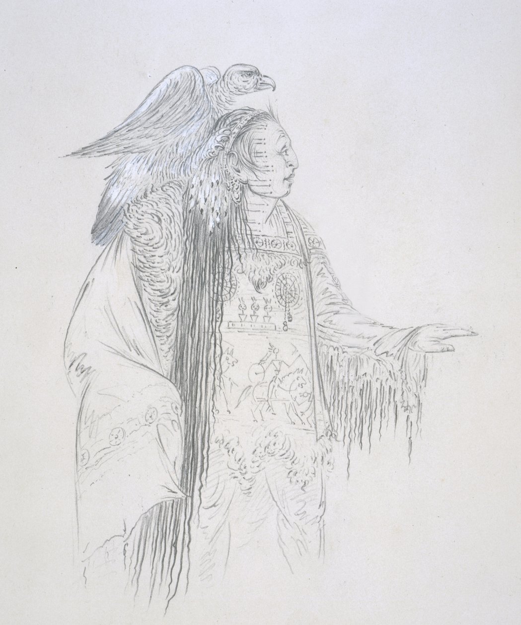 Pa-ris-ka-roo-pa (A két varjú) 1852 alkotó: George Catlin