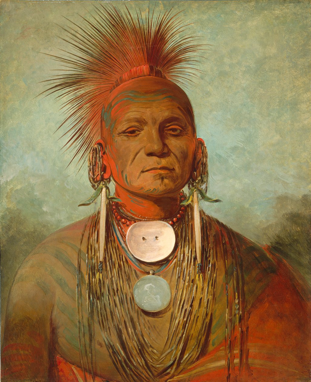 See-non-ty-a, Iowa Medicine Man, 1844-45 alkotó: George Catlin