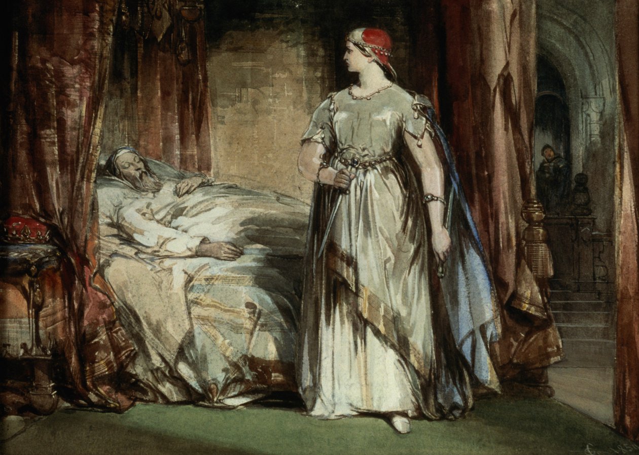 Lady Macbeth, 1850 alkotó: George Cattermole