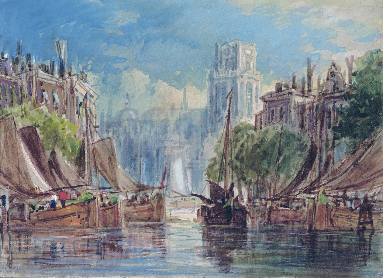 Rotterdam kilátása alkotó: George the Elder Chambers
