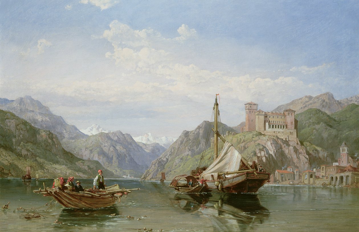 Angera a Maggiore-tónál alkotó: George Clarkson Stanfield