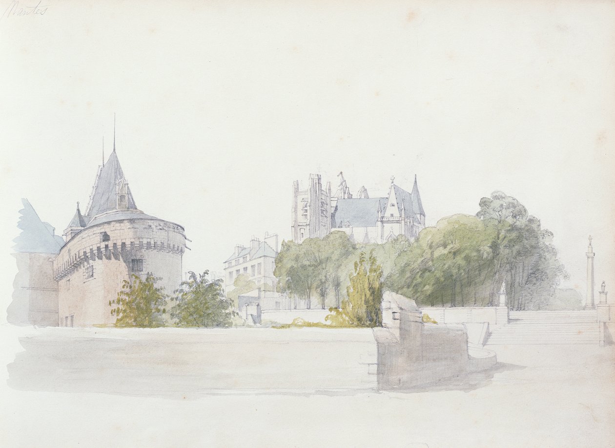 Kilátás Nantes-ra alkotó: George Clarkson Stanfield