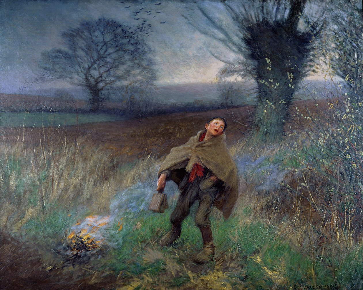 Madárijesztés, 1896. március alkotó: George Clausen