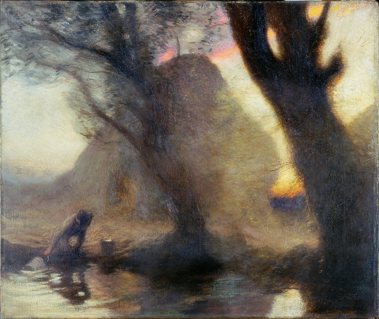 Alkonyat, 1903 alkotó: George Clausen