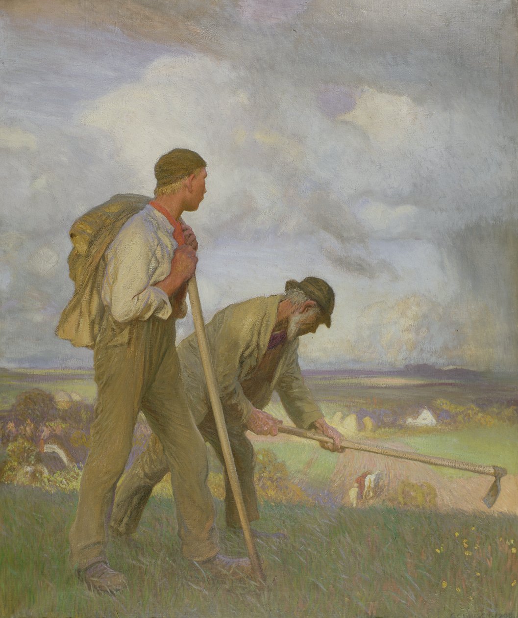 A fiú és a férfi, 1908 alkotó: George Clausen