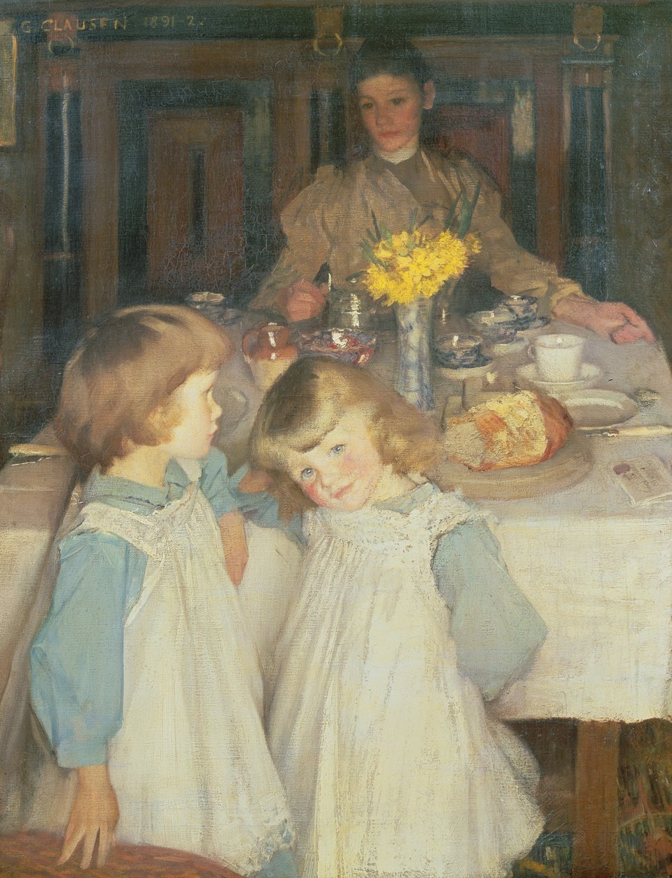 A reggeliző asztal alkotó: George Clausen
