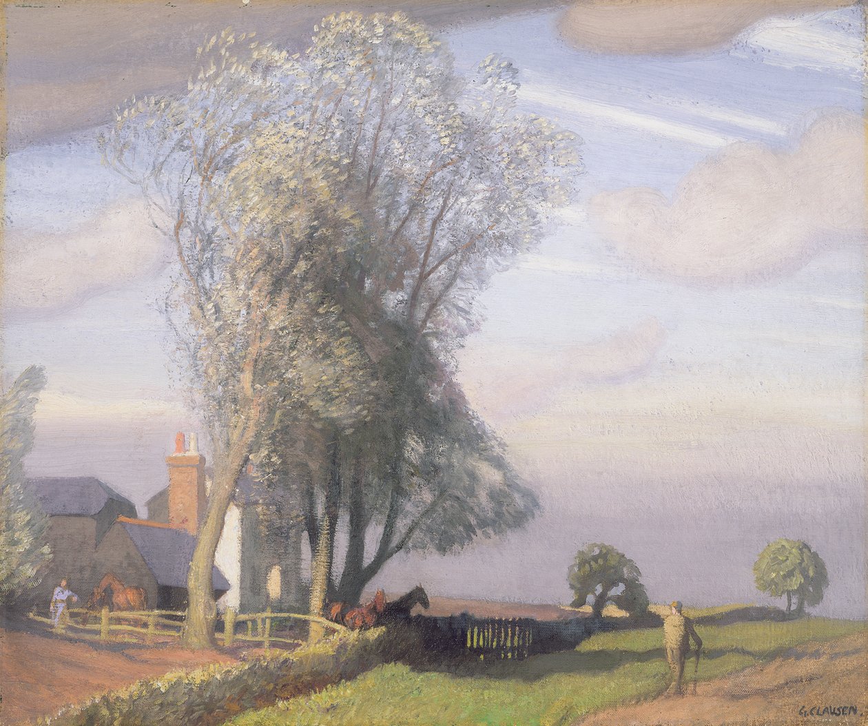 Willow Tree Farm, 1928 körül alkotó: George Clausen