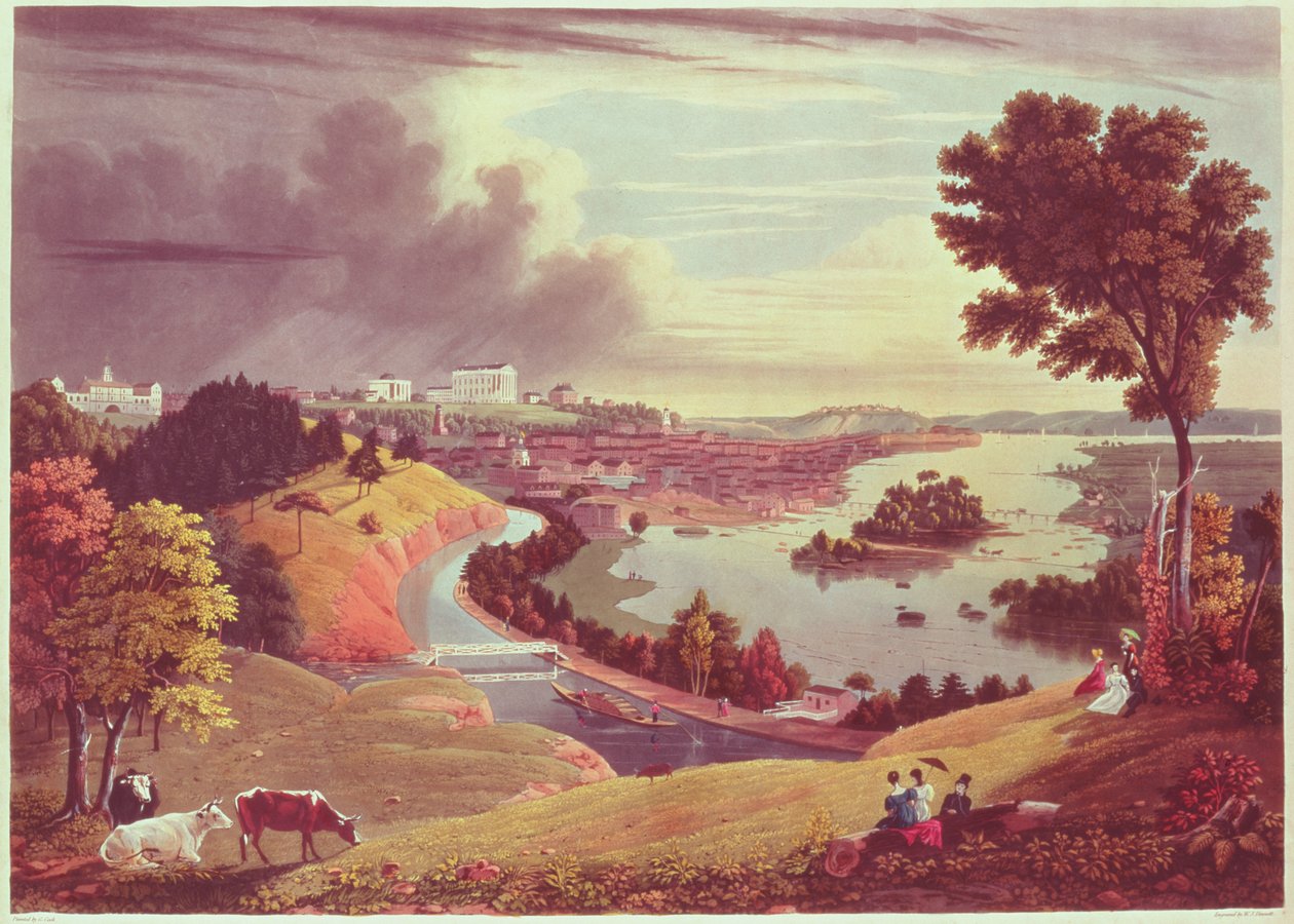 Richmond, Virginia, metszett William James Bennett alkotó: George Cooke
