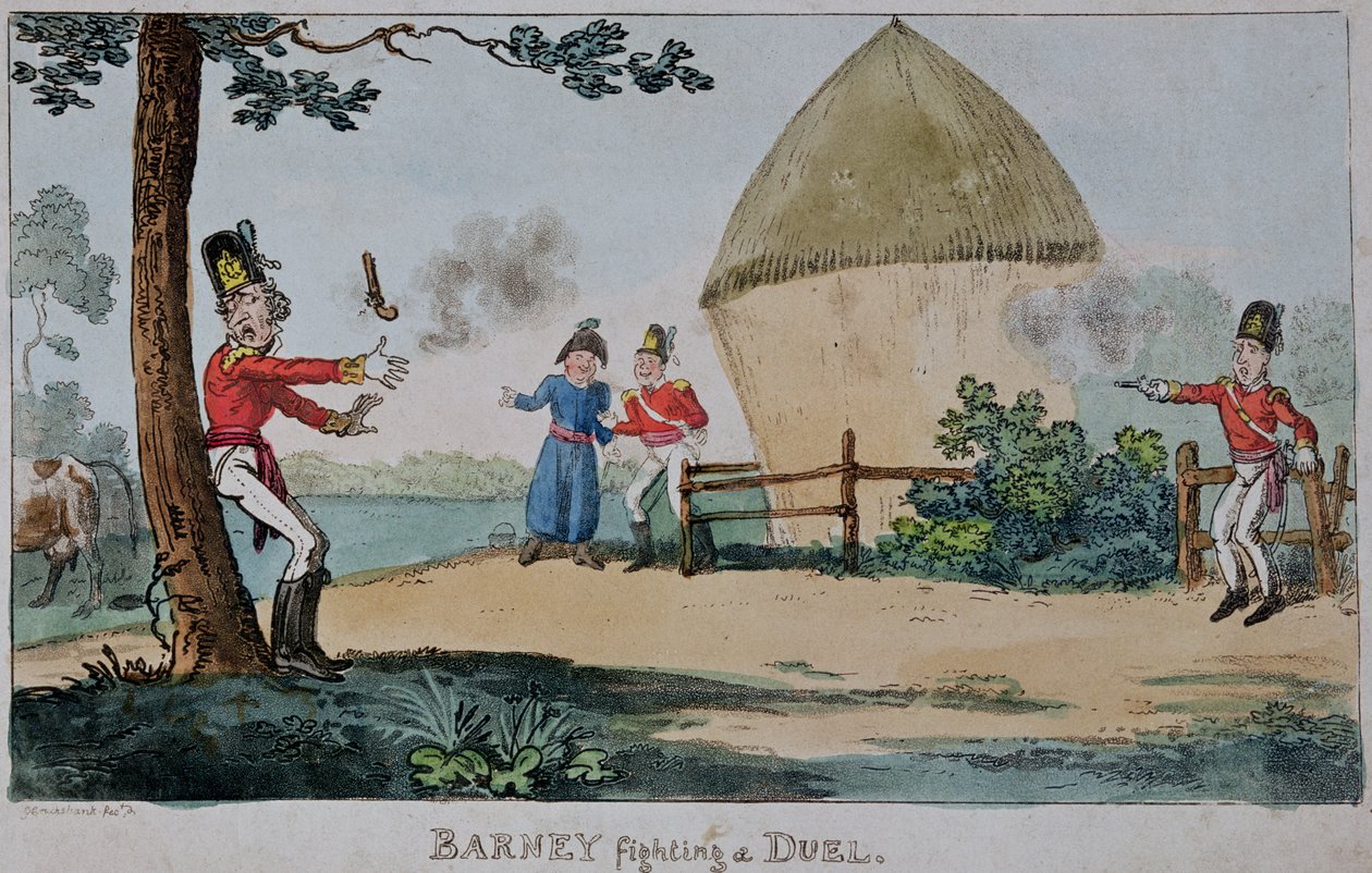 Barney párbajt vív alkotó: George Cruikshank