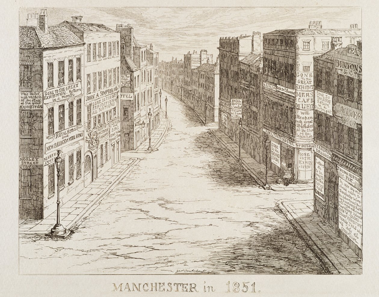 Mayhew 1851-es nagy kiállítása: Manchester 1851-ben alkotó: George Cruikshank