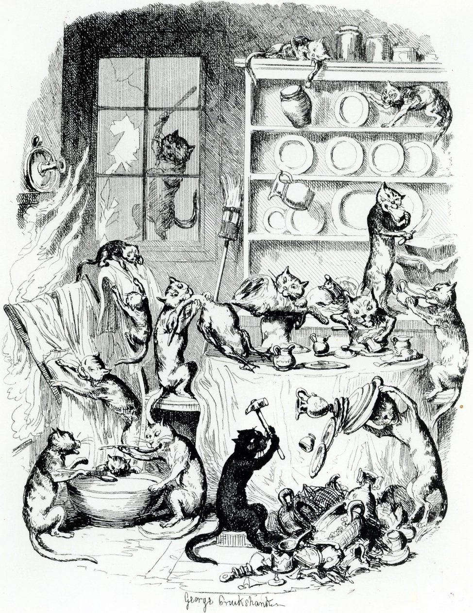 PrintBook illusztráció, 1847 alkotó: George Cruikshank