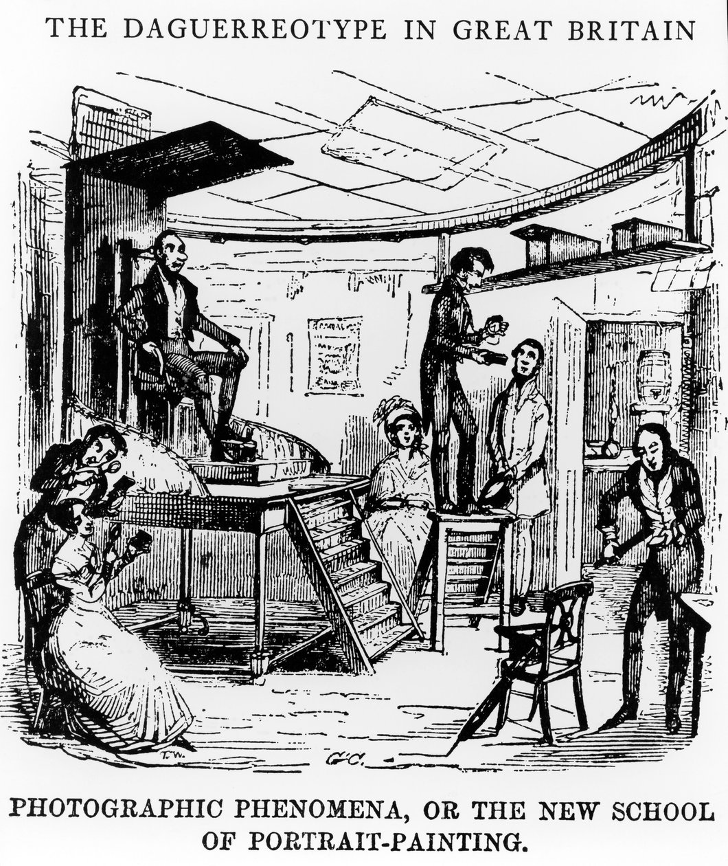 A dagerrotípia Nagy-Britanniában, 1843 alkotó: George Cruikshank