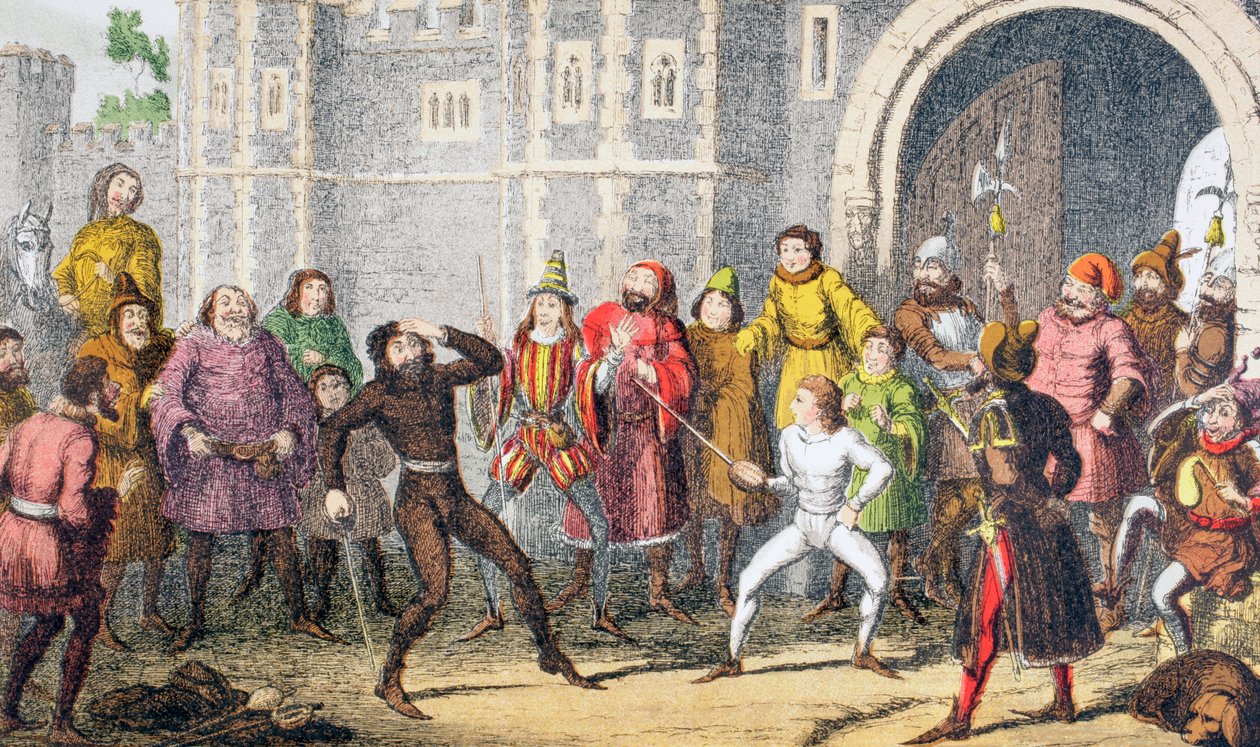 – Ugyanaz, Sir John, ugyanaz. Láttam, ahogy betöri Skogan fejét a bíróság kapujában, amikor nem olyan magas volt a rés, 1890 alkotó: George Cruikshank