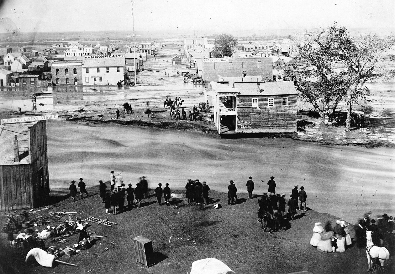 A nagy árvíz, Denver, Colorado, 1864. május 19 alkotó: George D. Wakely