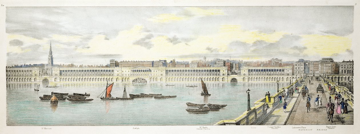 A New London Bridge ikerhíd-projektje, 1802 alkotó: George Dance