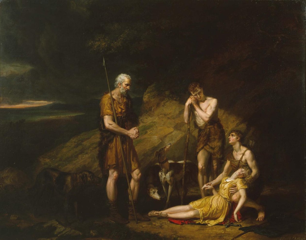Imogen találták a Belarius barlangban alkotó: George Dawe