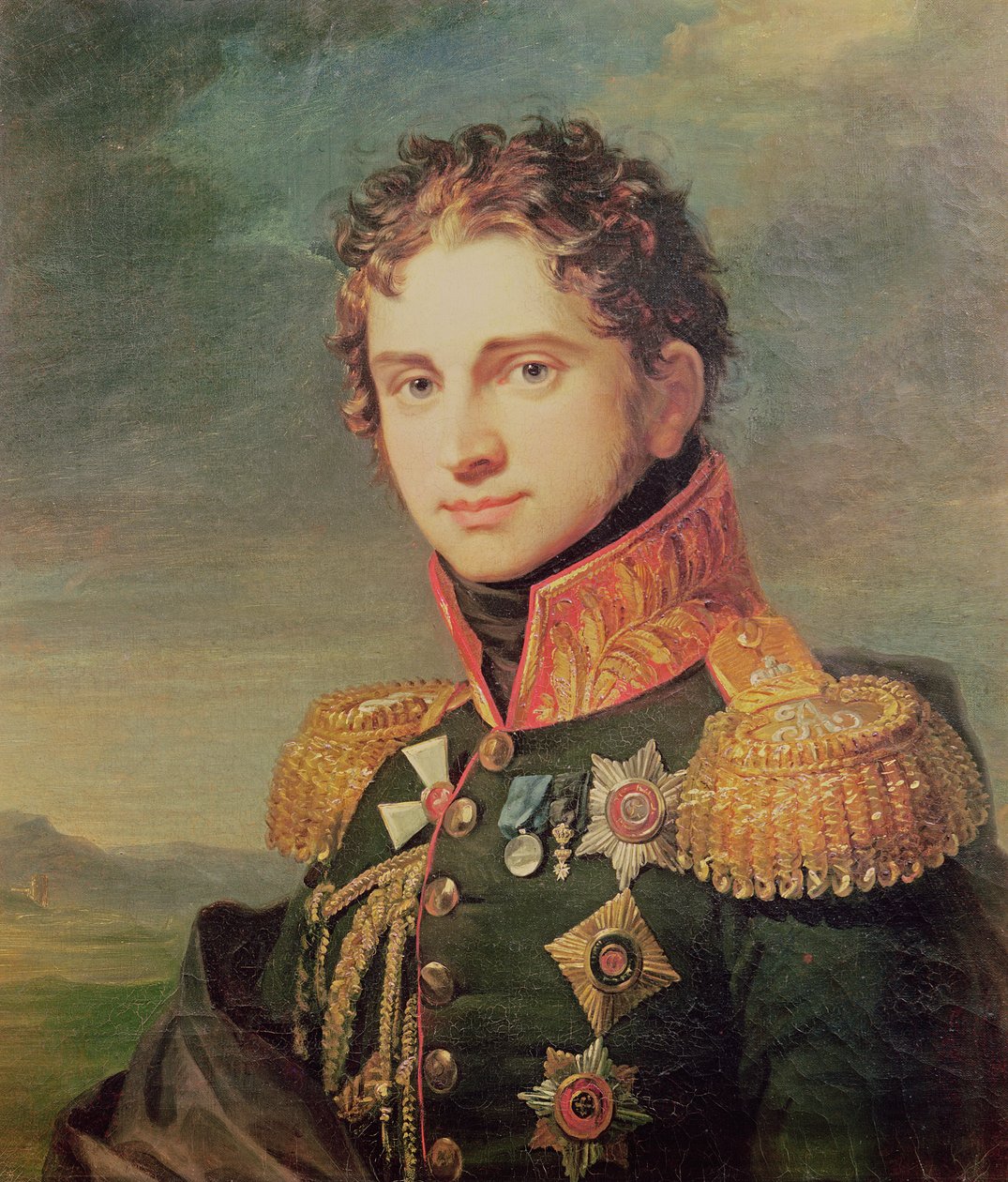 Pavel A. Sztroganov portréja, 1825 előtt alkotó: George Dawe