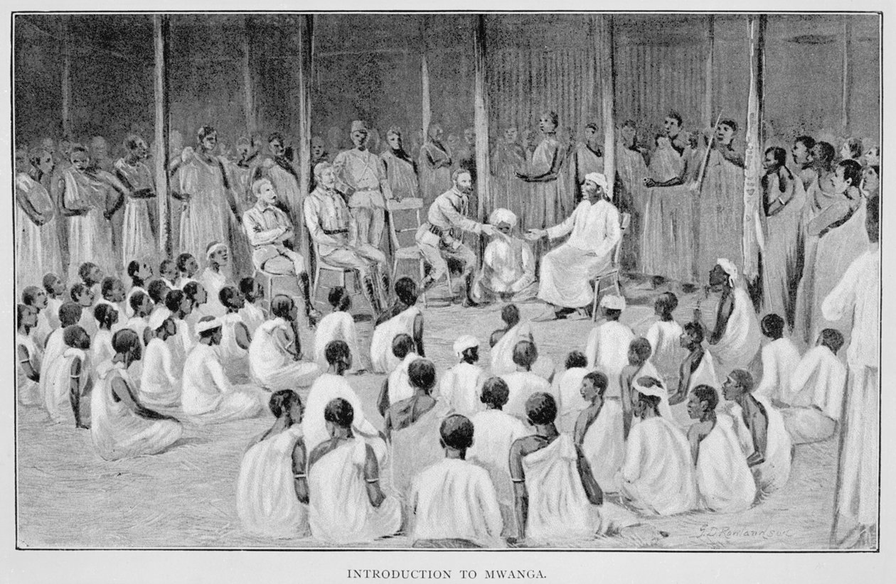 Bevezetés Mwangába, „Kelet-afrikai birodalmunk felemelkedése” című művéből, Lord Frederick J. D. Lugard, 1893 alkotó: George Derville Rowlandson