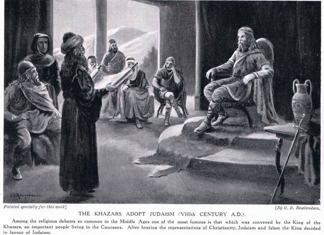 A khazárok átveszik a judaizmust VIII. század Kr. u. alkotó: George Derville Rowlandson