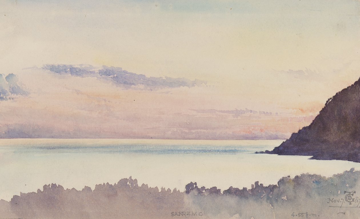 San Remo, 16.55 1877. november 7. (wc papíron) alkotó: George Douglas Tinling