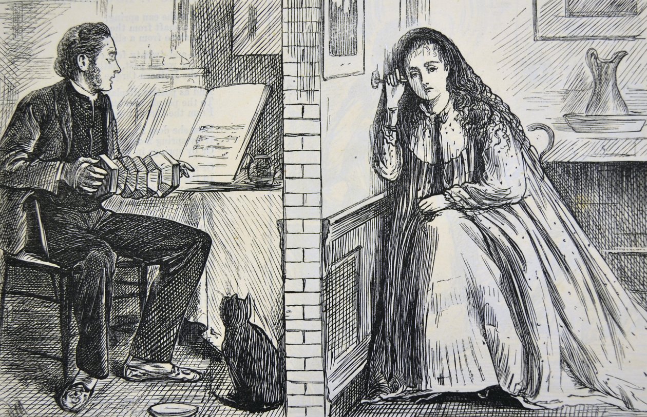 A hang vibrációja, 1871 alkotó: George du Maurier