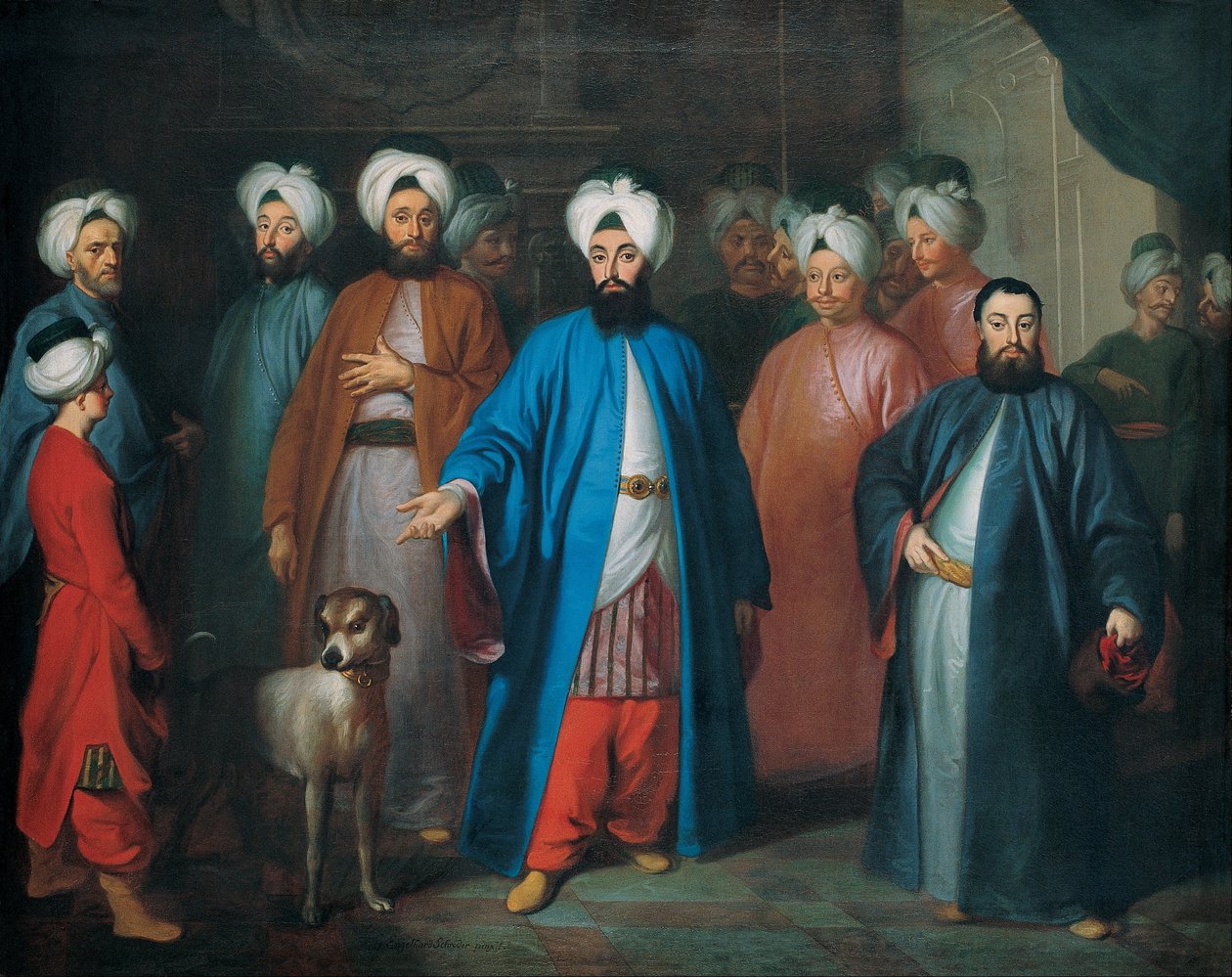 Mehmed Said Efendi és kísérete alkotó: George Engelhardt Schröder