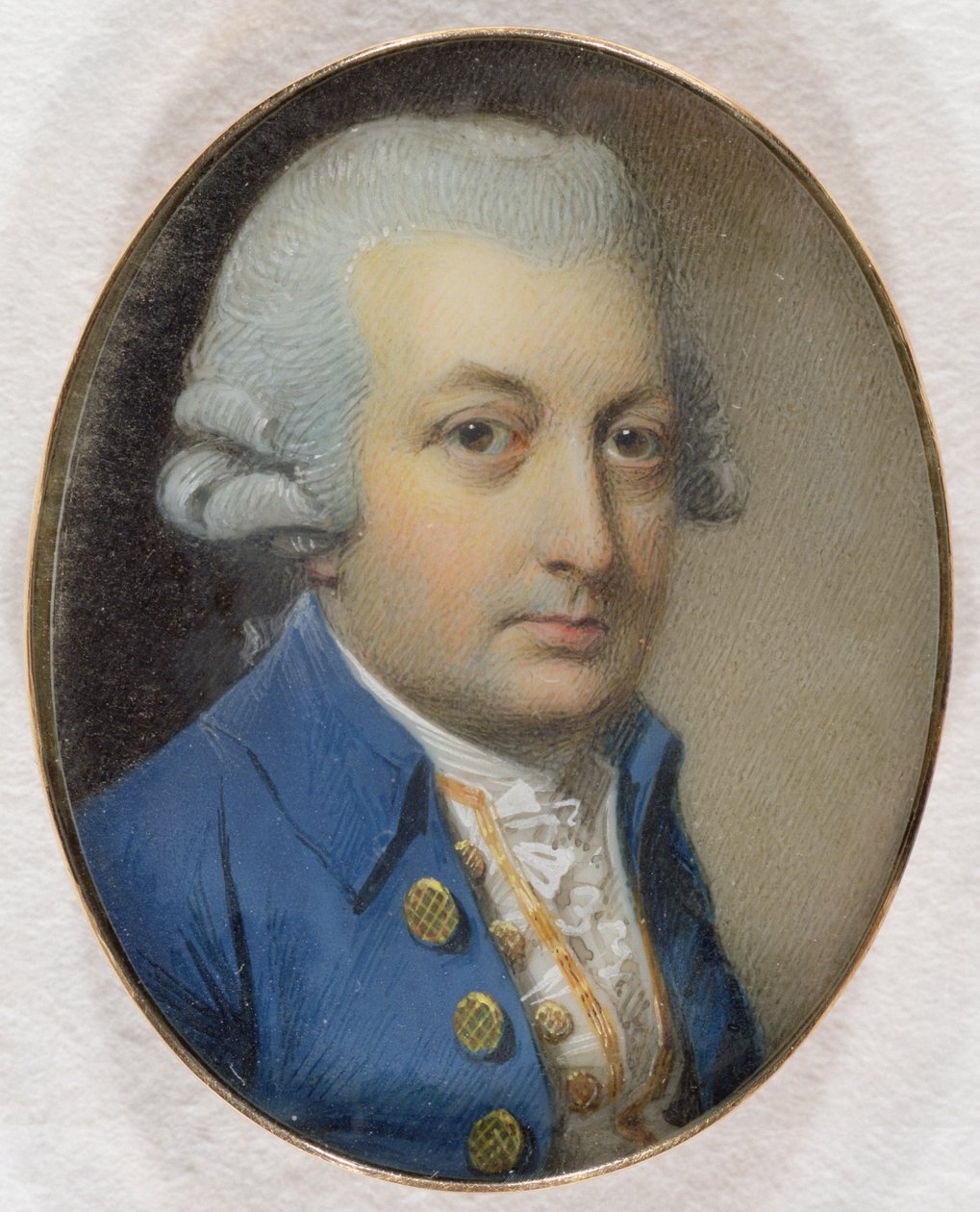 Egy úriember portréja, 1787 (wc és gouache elefántcsonton) alkotó: George Engleheart