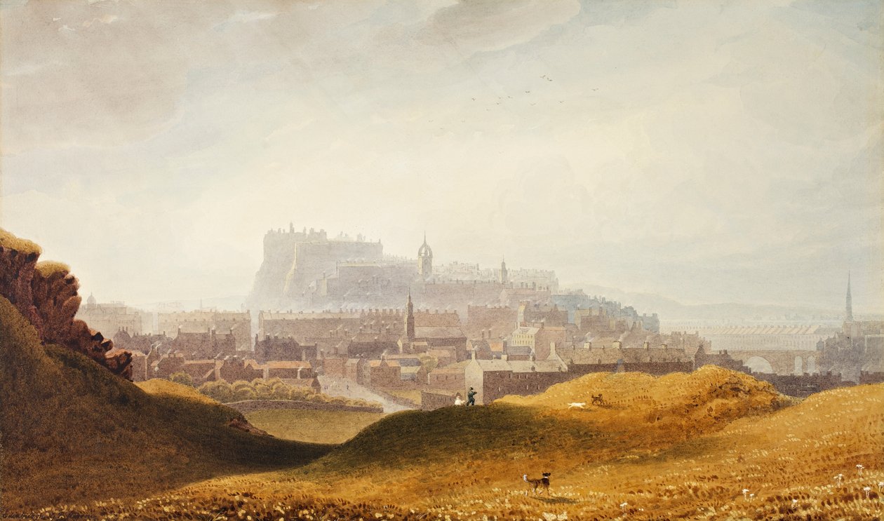 Edinburgh, 1830 körül alkotó: George Fennel Robson