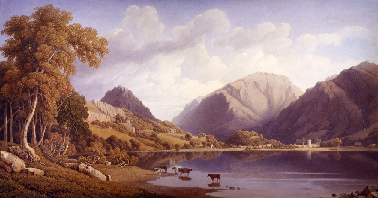 Grasmere, 1830 körül alkotó: George Fennel Robson
